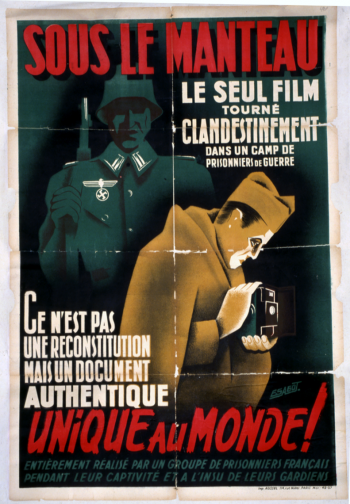 Affiche "Sous le manteau", 1949 – Collection du © CHRD, N° Inv. A 91