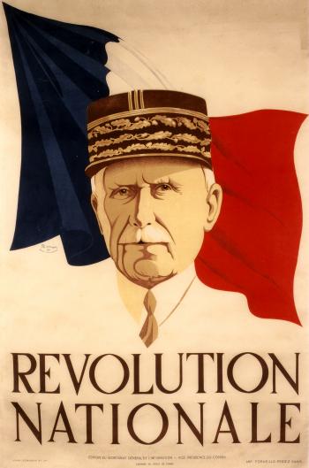 Affiche "Révolution Nationale" illustrée par Philippe Noyer de l'atelier Alain-Fournier, Lyon, 1940 - Collection du © CHRD, N° Inv. A. 61