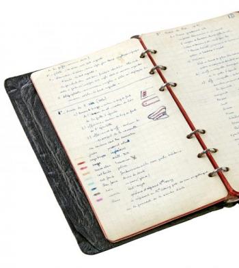 Carnet du résistant Lucien Itkine, 1943-1944 © Photo Pierre Verrier - Collection du CHRD, Ar. 1900-1