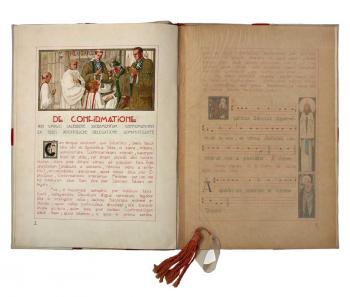 Manuscrit pontifical, 1943 – Collection CHRD, fonds Michel Descours, N° Inv. Ar. 1047 © Pierre Verrier
