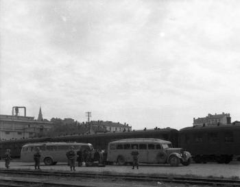 Émile Rougé, scène de déportation à la gare Perrache, 1944 © Photo Émile Rougé - Collection Ordan-Rougé