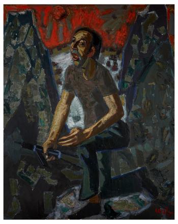 Jean Couty (1907-1991), Le chant des partisans, 1944, huile sur toile © Photo et collection du CHRD, Ar. 2241-1