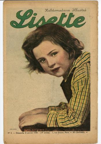Lisette, n° 2, 8 janvier 1939, hebdomadaire illustré, éditions de Montsouris, Paris © Photo et collection du CHRD, Ar. 2239