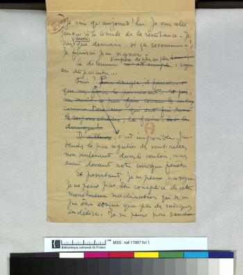 Manuscrit du journal des événements de Chartres