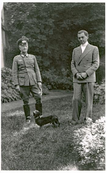Jean Moulin et le major Von Gültlingen, Chartres, juillet 1940