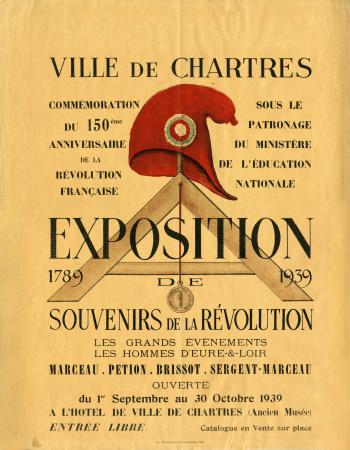 Affiche de l’exposition Souvenirs de la Révolution, 1939
