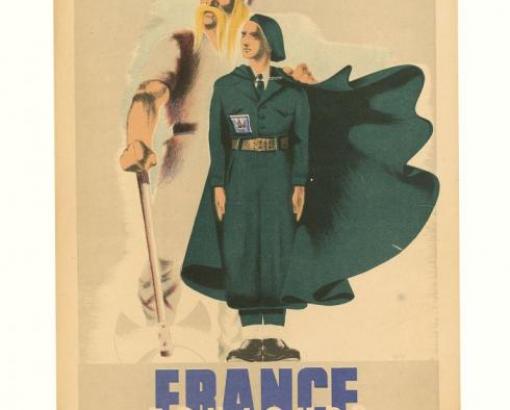 Affiche "France toujours, chantiers de la jeunesse" © Photo Blaise Adilon - Collection du CHRD, A. 299