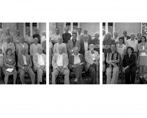 Photographie des 28 témoins au CHRD © Photo Frédéric Bellay, Collection du CHRD