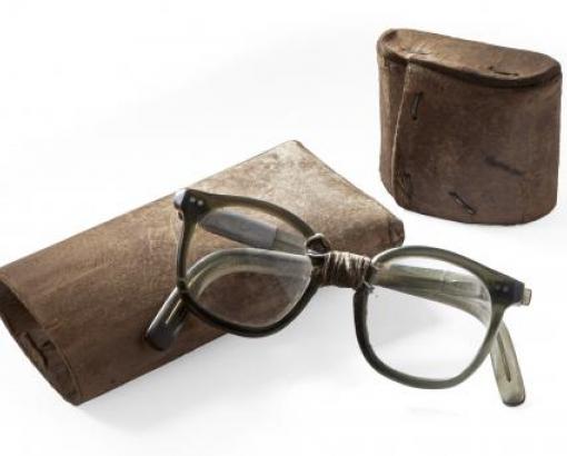 Lunettes de Georges Dunoir réparées au camp d’Allach (Kommando de Dachau) © Photo Pierre Verrier - Collection du CHRD, Ar. 389 