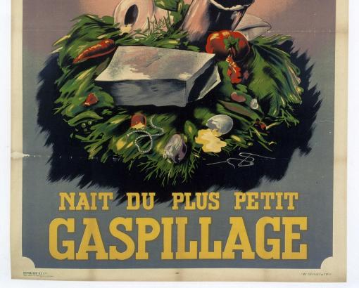 Affiche "Une misère plus grande nait du plus petit gaspillage" © Photo et collection du CHRD, A. 335