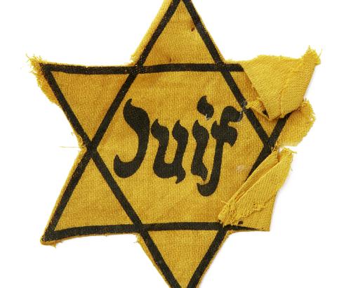 Étoile jaune d'Isidor Bollack (1870-1943) © Photo Pierre Verrier - Collections du CHRD, Ar. 1840-2 
