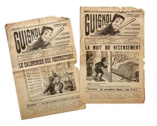 "Guignol" ,Une des 5 et 12 avril 1940 © Photo Pierre Verrier - Collections du CHRD, Ar. 2077-11