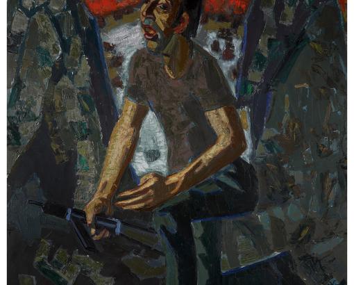 Jean Couty (1907-1991), Le chant des partisans, 1944, huile sur toile © Photo et collection du CHRD, Ar. 2241-1