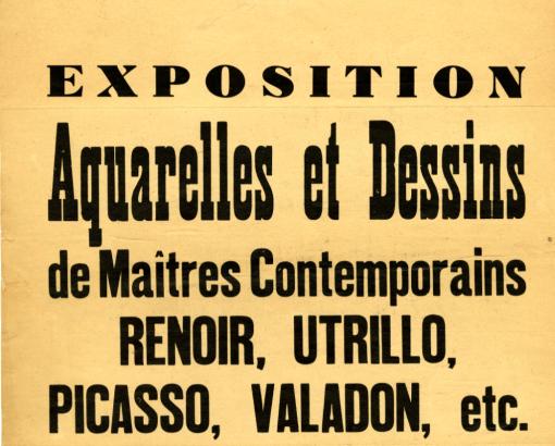 Dernière exposition de la Galerie Romanin, du 3 au 30 juin 1943