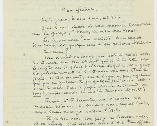 Dernière lettre au général de Gaulle, 15 juin 1943 