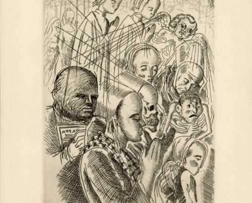 Le pardon à sainte Anne, eau-forte, 1930-1934