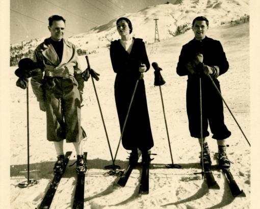 Pierre Cot, Andrée Chatin et Jean Moulin, février 1934