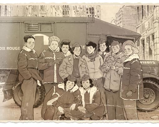 CHRDLyon_GroupeEscadronBleu_DessinPhoto