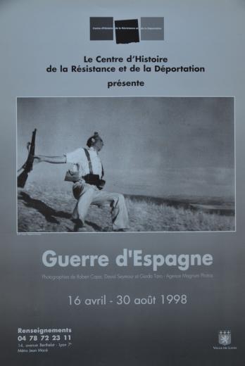 Affiche de l'exposition "Guerre d'Espagne"
