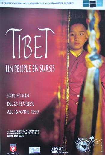 Affiche de l'exposition "Tibet, un peuple en sursis"