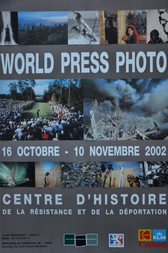 Affiche de l'exposition "World presse photo"