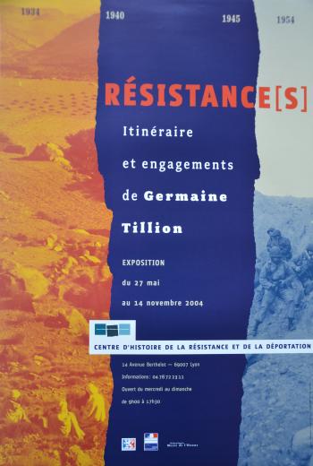 Affiche de l'exposition Germaine Tillion