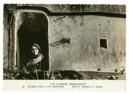 Carte postale "La ligne Maginot" - Collection du CHRD, N° Inv. Ar 2077-16