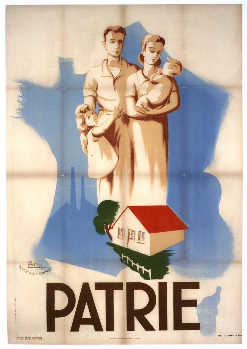 Patrie, affiche de l'atelier Alain-Fournier © Photo Blaise Adilon - Collection du CHRD, A. 310 