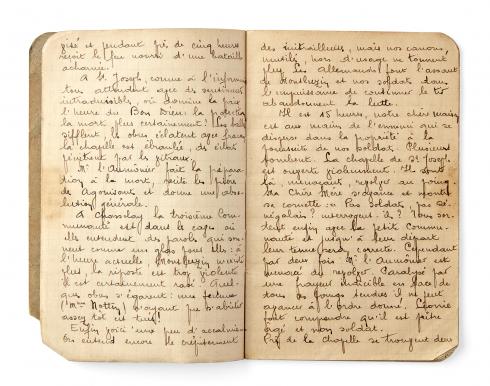 Carnet manuscrit d'une religieuse de Montluzin - Collection du CHRD, Fonds Jean Garnier, N° Inv. Ar. 1048 © Pierre Verrier