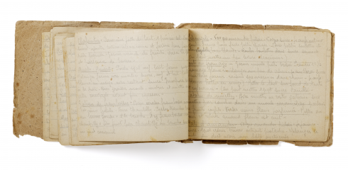 Carnet de recettes de Suzanne Petit - Collection du CHRD, N° Inv. Ar. 1801 © Pierre Verrier