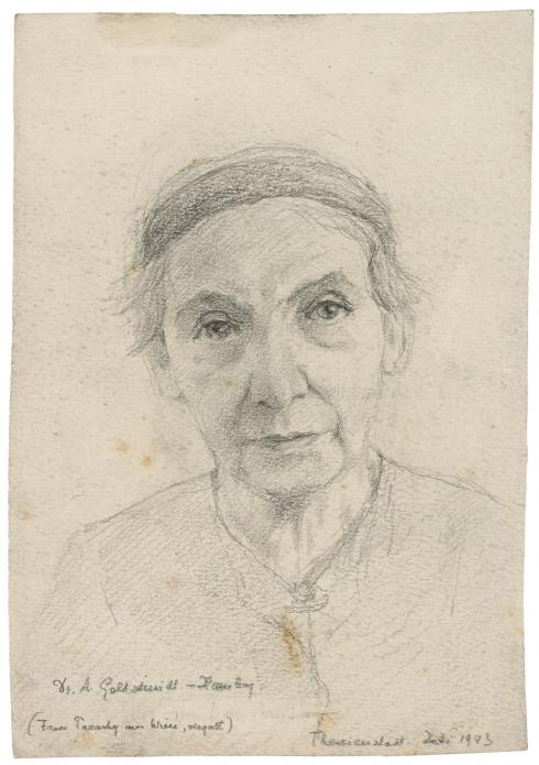 "Portrait de Madame Parashy" par Arthur Goldschmidt, 1943 - Collection du CHRD , fonds Georges-Arthur Goldschmidt, N° Inv. Ar. 1626-19 © Pierre Verrier