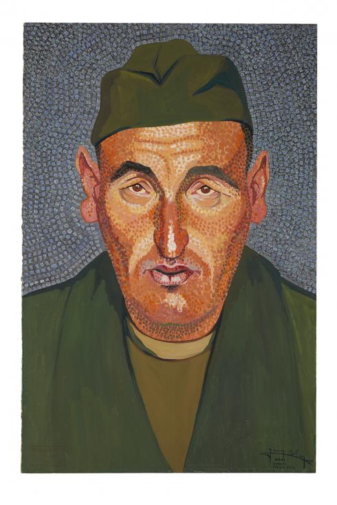 Portrait de prisonnier de guerre par Jean Billon, 1941 - Collection du CHRD, N° Inv. Ar. 1196-26 © Pierre Verrier
