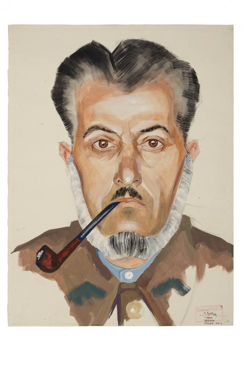 Portrait de prisonnier de guerre par Jean Billon, 1941 - Collection du CHRD, N° Inv. Ar. 1196-41 © Pierre Verrier
