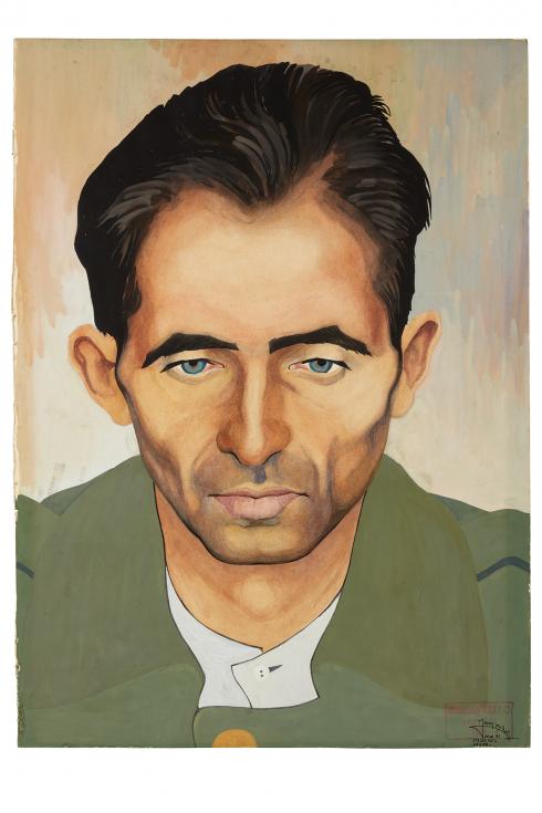 Portrait de prisonnier de guerre par Jean Billon, 1941 - Collection du CHRD, N° Inv. Ar. 1196-60 © Pierre Verrier