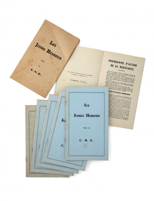 Programme du Conseil National de Résistance, les jours heureux © Photo Pierre Verrier - Collection du CHRD, Ar. 2111