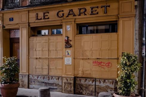 Devanture du restaurant Le Garet à Lyon © Photo Frederique Bellay