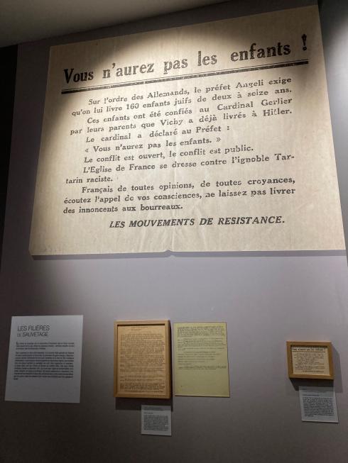 Exposition permanente "Lyon dans la guerre. 1939-1945" © Photo CHRD Lyon, 2021