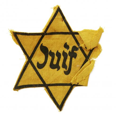 Étoile jaune d'Isidor Bollack (1870-1943) © Photo Pierre Verrier - Collections du CHRD, Ar. 1840-2 