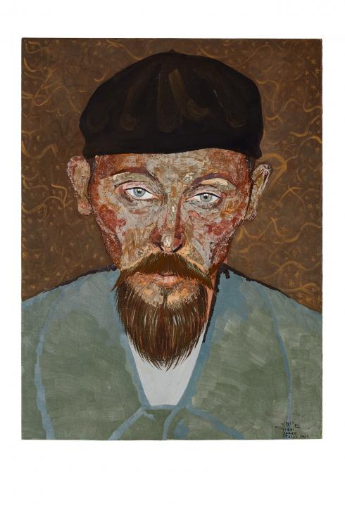 Jean Billon, prisonnier de guerre, 1941, Gouache sur papier portant tampon du stalag VIIIC (Sagan, Pologne) © Photo Pierre Verrier - Collection du CHRD, Ar. 1196-27