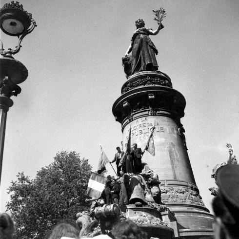 Célébrations pour la Libération à Place Carnot, lyon