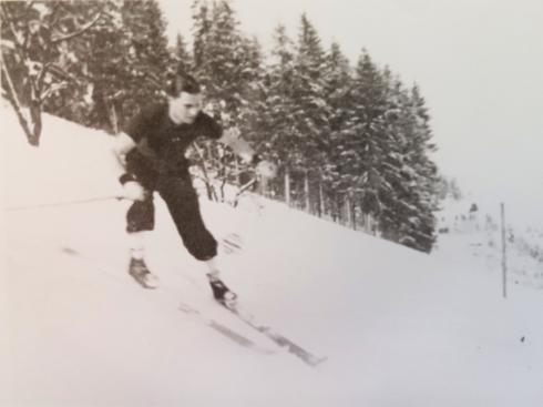 Jean Moulin aux sports d'hiver, sans date
