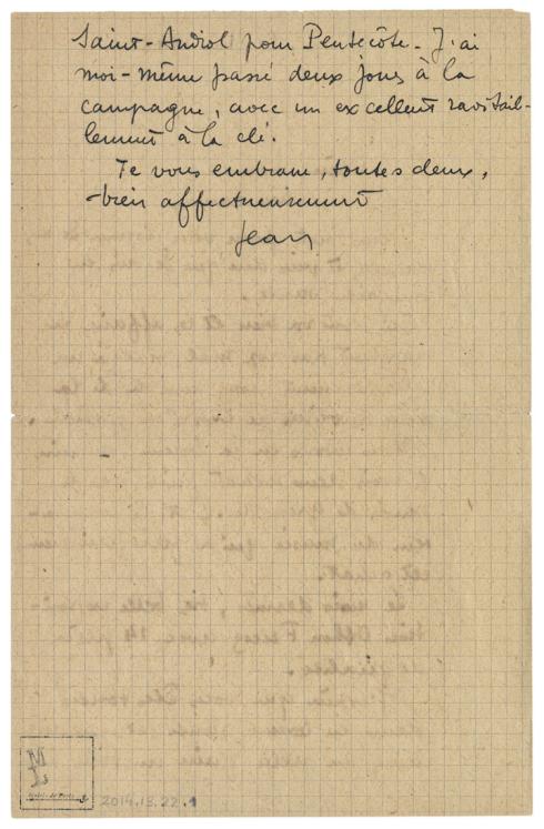 Dernière lettre à sa mère et à sa sœur, 17 juin 1943