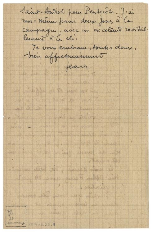 Dernière lettre à sa mère et à sa sœur, 17 juin 1943