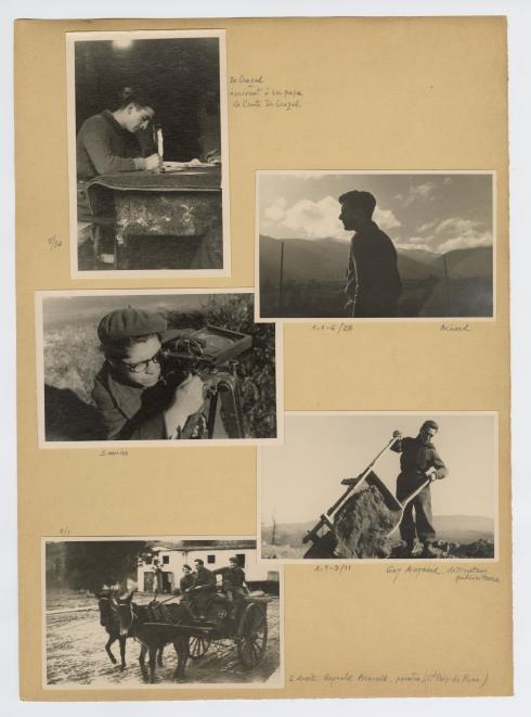 Photographies prises par René Basset aux Chantiers de la jeunesse