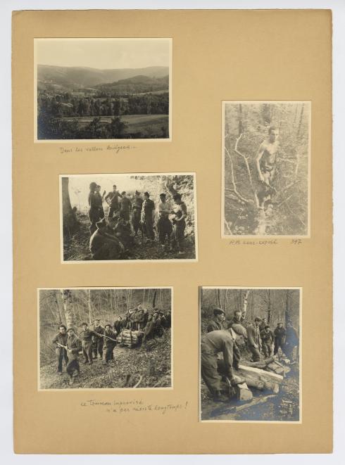 Photographies prises par René Basset aux Chantiers de la jeunesse