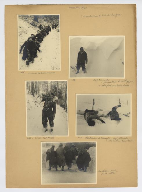 Photographies prises par René Basset aux Chantiers de la jeunesse