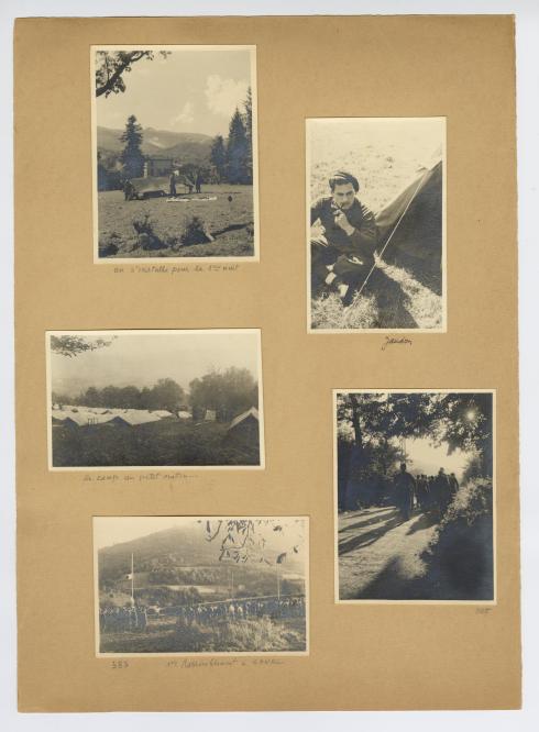 Photographies prises par René Basset aux Chantiers de la jeunesse