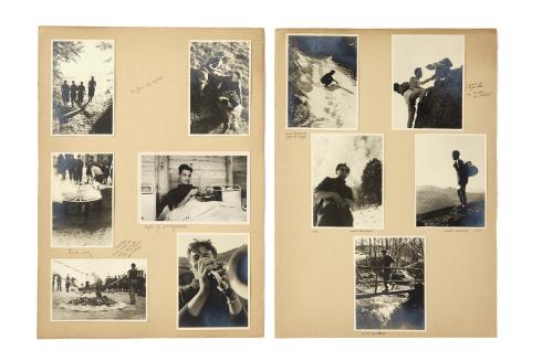 Photographies prises par René Basset aux Chantiers de la jeunesse. N° 2024.3.1