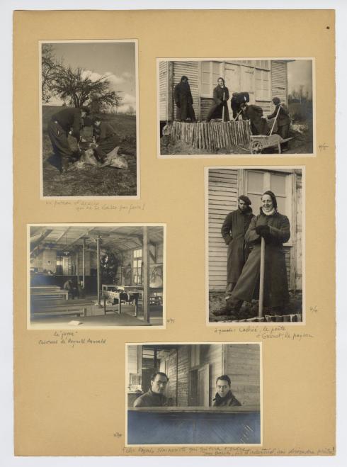 Photographies prises par René Basset aux Chantiers de la jeunesse