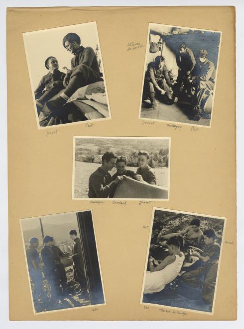 Photographies prises par René Basset aux Chantiers de la jeunesse